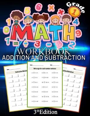 Cover of Math Addition And Subtraction Workbook Grade 1 3th Edition