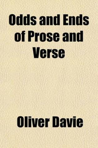 Cover of Odds and Ends of Prose and Verse