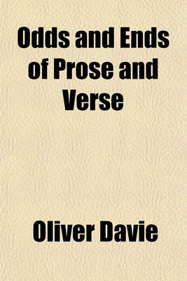 Book cover for Odds and Ends of Prose and Verse