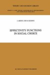 Book cover for Effectivity Functions in Social Choice