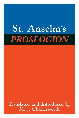 Book cover for St. Anselm's Proslogion