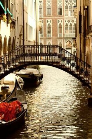 Cover of Venice Cityscape of a Water Canal and Bridge Travel Journal