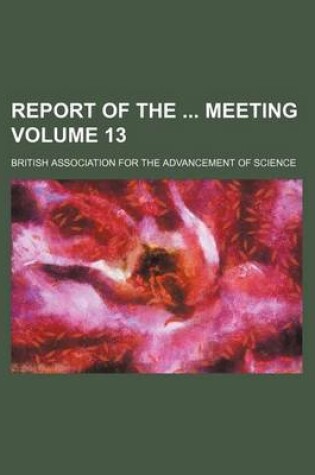 Cover of Report of the Meeting Volume 13