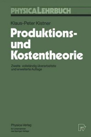 Cover of Produktions- und Kostentheorie