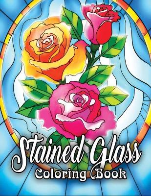 Book cover for Stained Glass Coloring Book