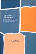 Book cover for Restoring the Balance: Strengthening the Government's Proposals for Regional Assemblies
