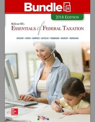 Book cover for Gen Combo LL McGraw-Hills Essentials Federal Taxation 2018; Connect Access Card