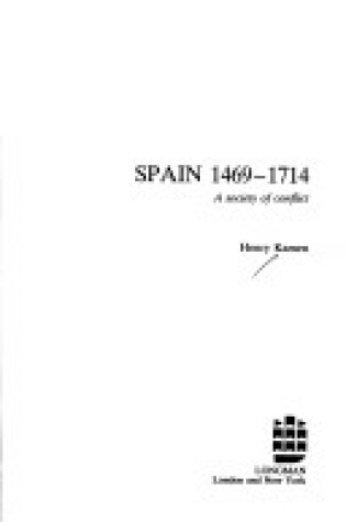 Cover of Spain, 1469-1714