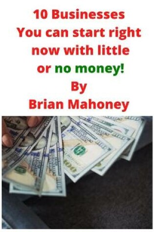 Cover of 10 Businesses You can start right now with little or no money!