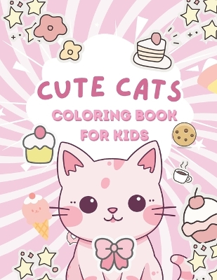 Book cover for Cute Cats Coloring Book