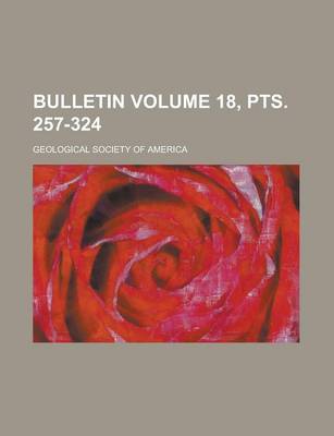 Book cover for Bulletin Volume 18, Pts. 257-324