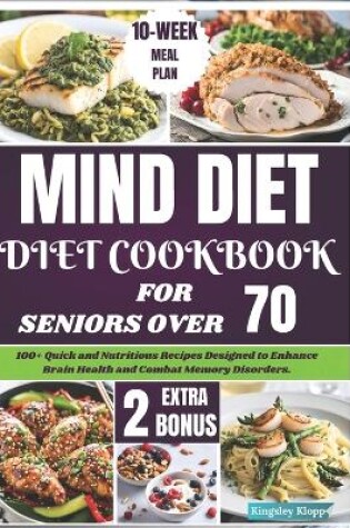 Cover of Mind Diet Cookbook for Seniors Over 70