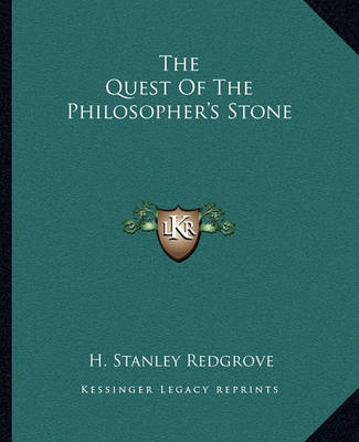 Book cover for The Quest of the Philosopher's Stone