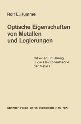Book cover for Optische Eigenschaften Von Metallen Und Legierungen