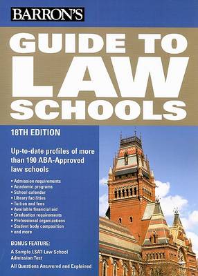Book cover for Barron's Guide to Law Schools