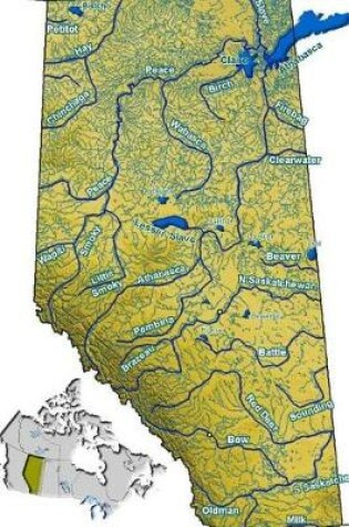 Cover of Rivers and Lakes of Alberta, Canada Map Journal