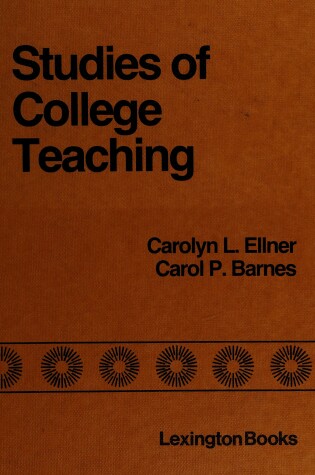 Cover of Studies of College Teaching