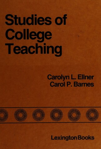 Book cover for Studies of College Teaching