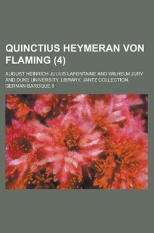 Cover of Quinctius Heymeran Von Flaming (4 )