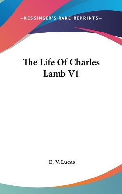 Book cover for The Life Of Charles Lamb V1