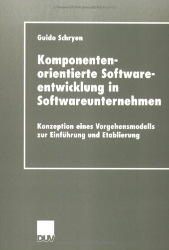 Book cover for Komponentenorientierte Softwareentwicklung in Softwareunternehmen