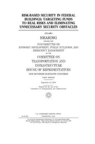 Cover of Risk-based security in federal buildings