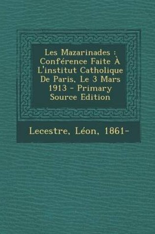 Cover of Les Mazarinades