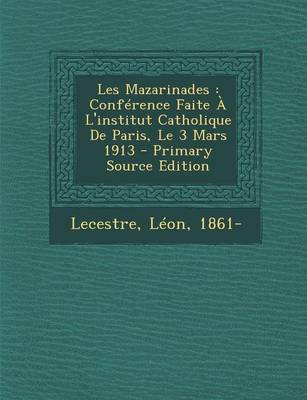 Book cover for Les Mazarinades