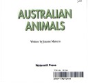 Book cover for Miniature Animal Fact Books: Australian Animals