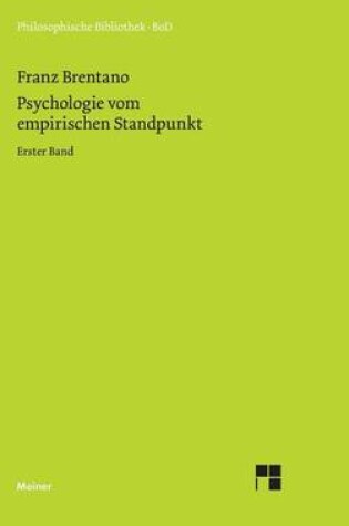 Cover of Psychologie Vom Empirischen Standpunkt: Erster Band