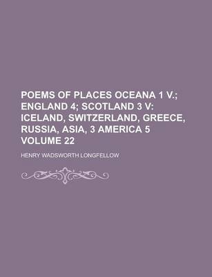 Book cover for Poems of Places Oceana 1 V Volume 22