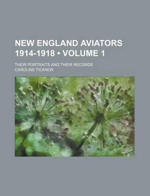 Book cover for New England Aviators 1914-1918 (Volume 1); Their Portraits and Their Records