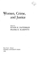 Book cover for Women, Crime and Justice