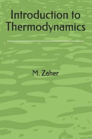 Cover of Introduction to Thermodynamics