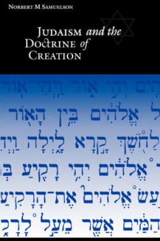 Cover of Judaism and the Doctrine of Creation