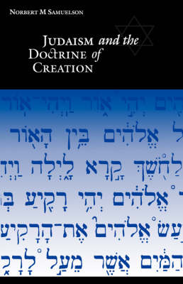 Book cover for Judaism and the Doctrine of Creation