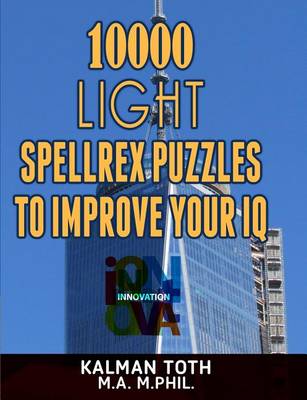 Book cover for 10000 Light Spellrex Puzzles to Improve Your IQ