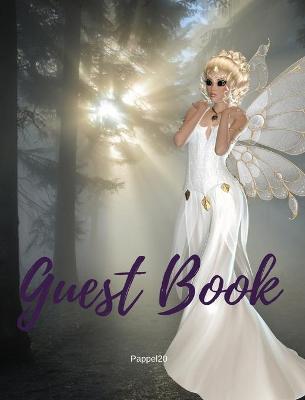 Book cover for Guest Book - White Fairy Themed for any occasions