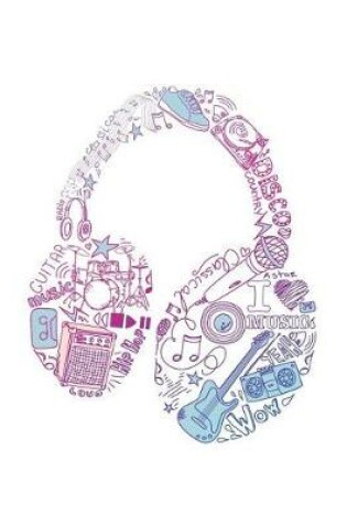 Cover of Headphone Sheet Music Notebook