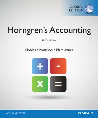 Book cover for Horngren's Accounting, Global Edition