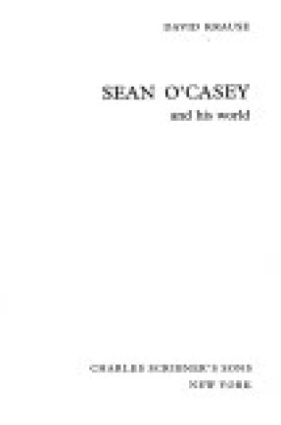 Cover of Sean O'Casey and His World