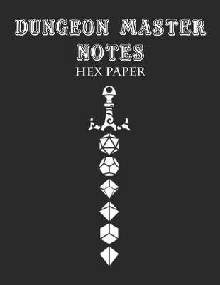 Book cover for Dungeon Master Notebook, HEX PAPER 120 pages