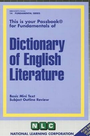 Cover of DICTIONARY OF ENGLISH LITERATURE