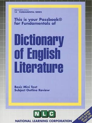 Book cover for DICTIONARY OF ENGLISH LITERATURE