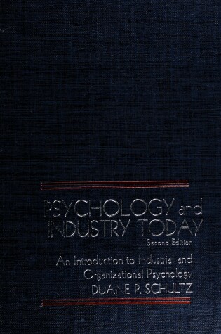 Cover of Psychology and Industry Today
