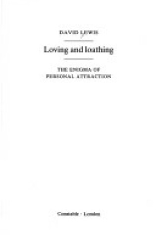 Cover of Loving and Loathing