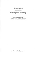 Book cover for Loving and Loathing
