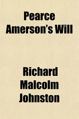 Book cover for Pearce Amerson's Will