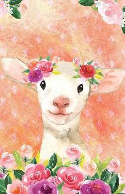 Book cover for Journal Notebook For Animal Lovers Lamb In Flowers