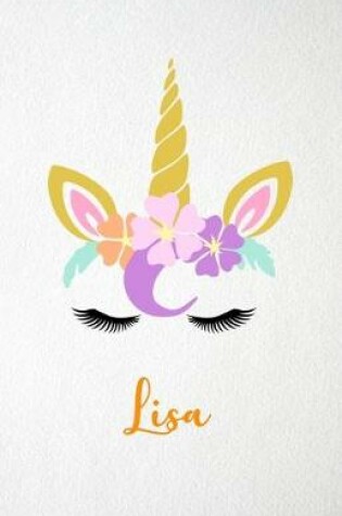 Cover of Lisa A5 Lined Notebook 110 Pages